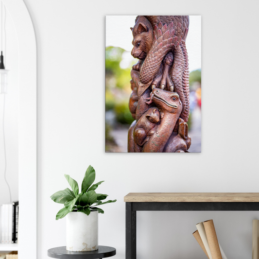 Column of Animals (Gallery-Wrapped Canvas)
