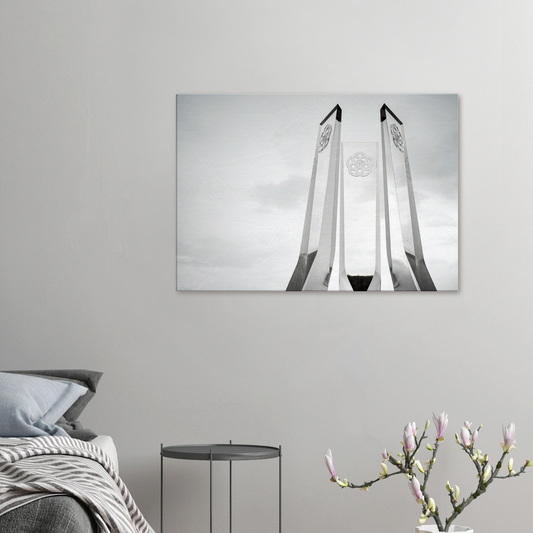 Monochrome Pylons (Gallery-Wrapped Canvas)
