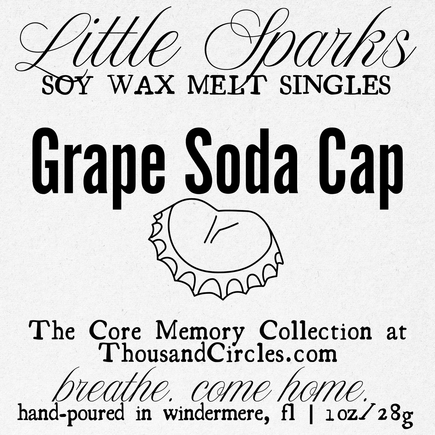 Little Sparks Samples: Single Block Wax Melt Samples (1 oz.)