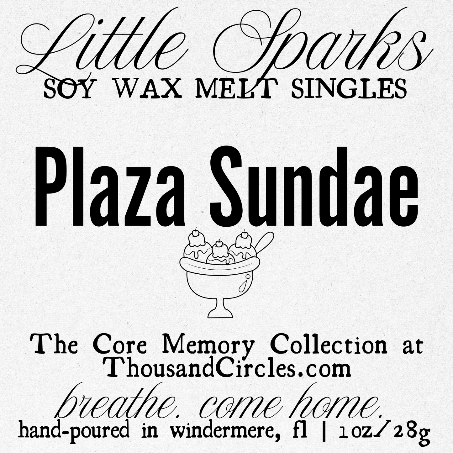 Little Sparks Samples: Single Block Wax Melt Samples (1 oz.)