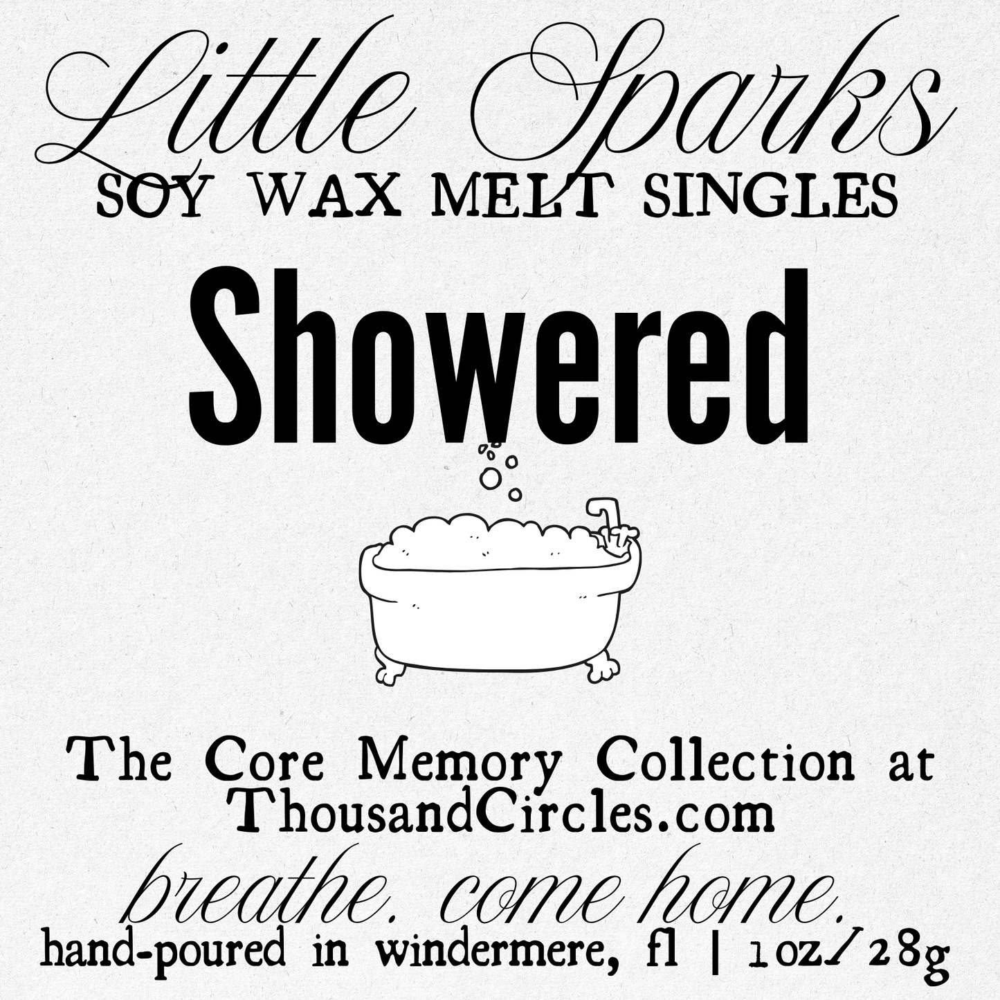 Little Sparks Samples: Single Block Wax Melt Samples (1 oz.)