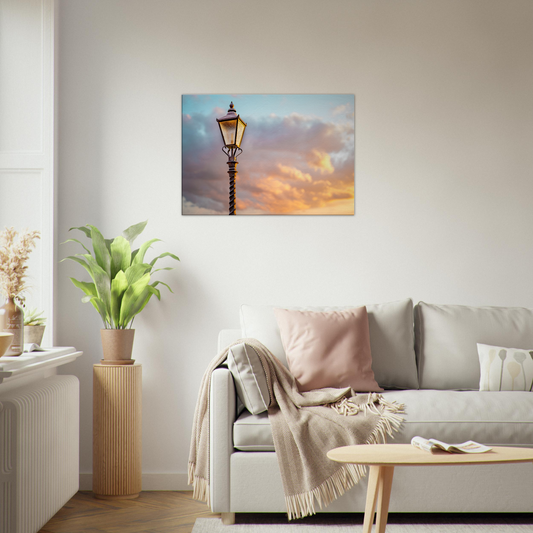 Lamppost at Sunset (Gallery-Wrapped Canvas)
