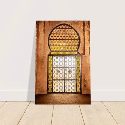 Moroccan Door (Collectible Aluminum Print - 8"x12")