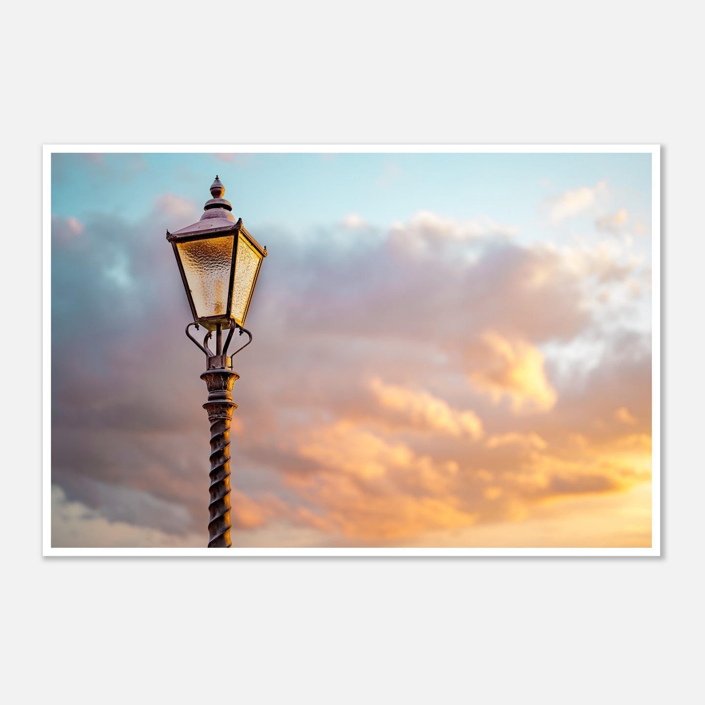 Lamppost at Sunset (Poster)