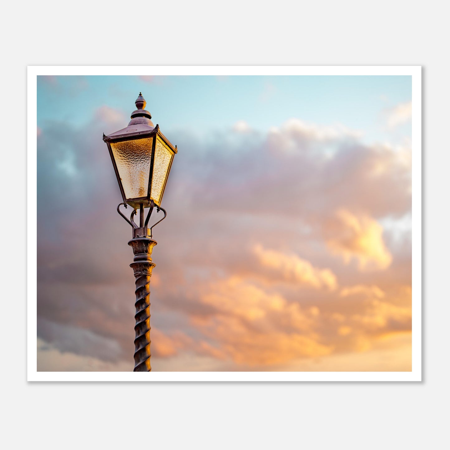 Lamppost at Sunset (Poster)