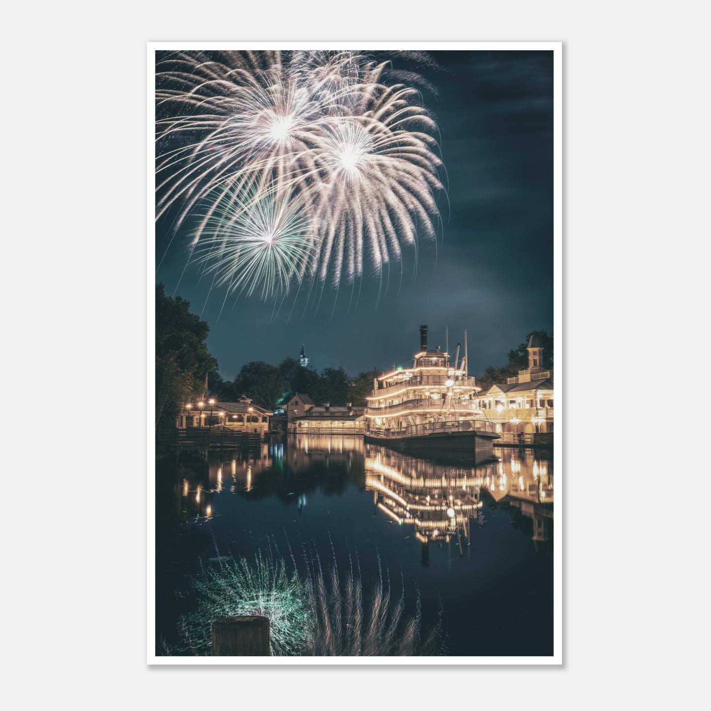 Fireworks Over the River (Poster)