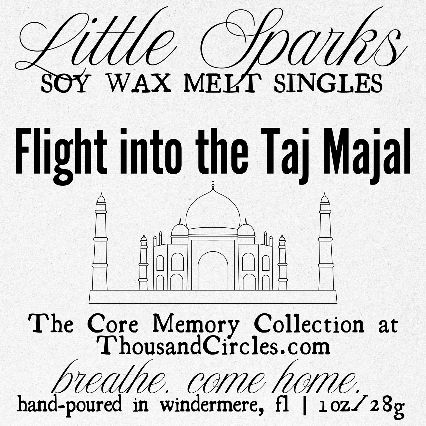 Little Sparks Samples: Single Block Wax Melt Samples (1 oz.)