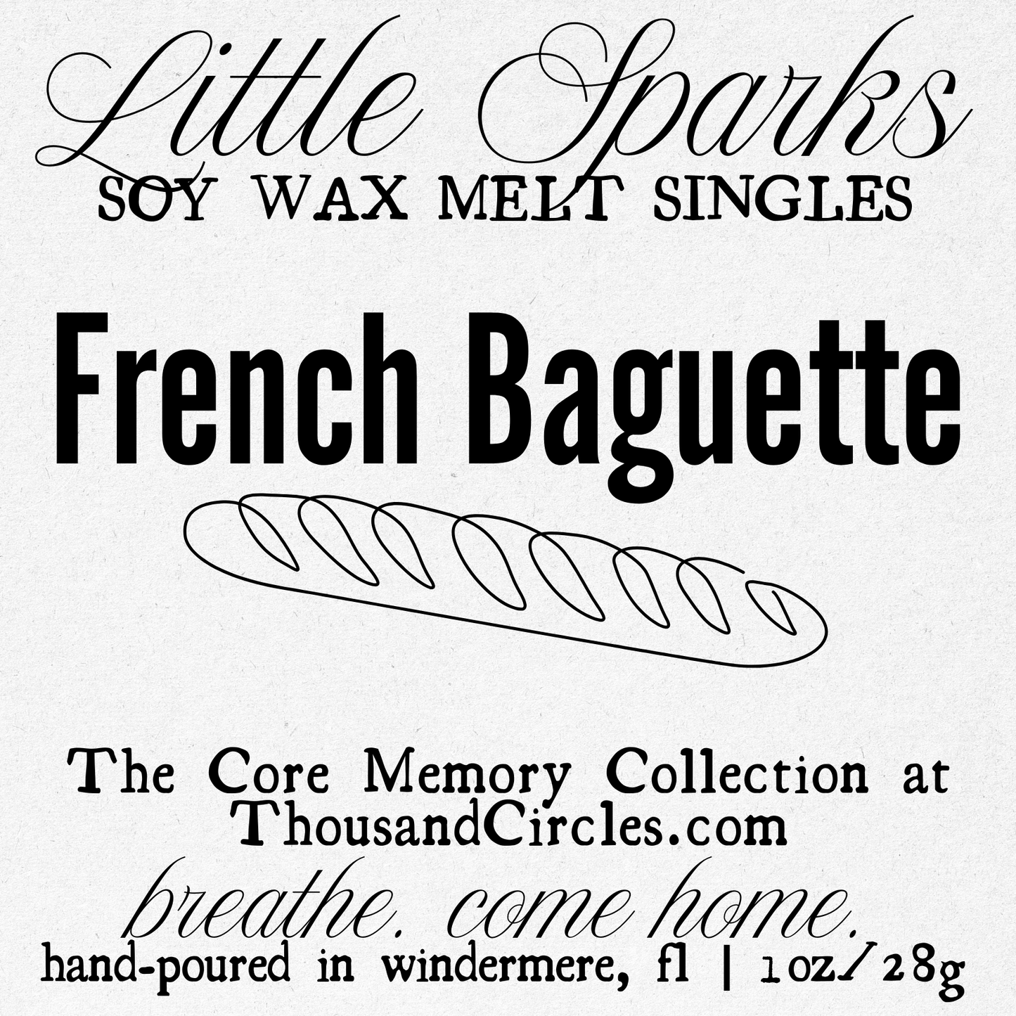 Little Sparks Samples: Single Block Wax Melt Samples (1 oz.)