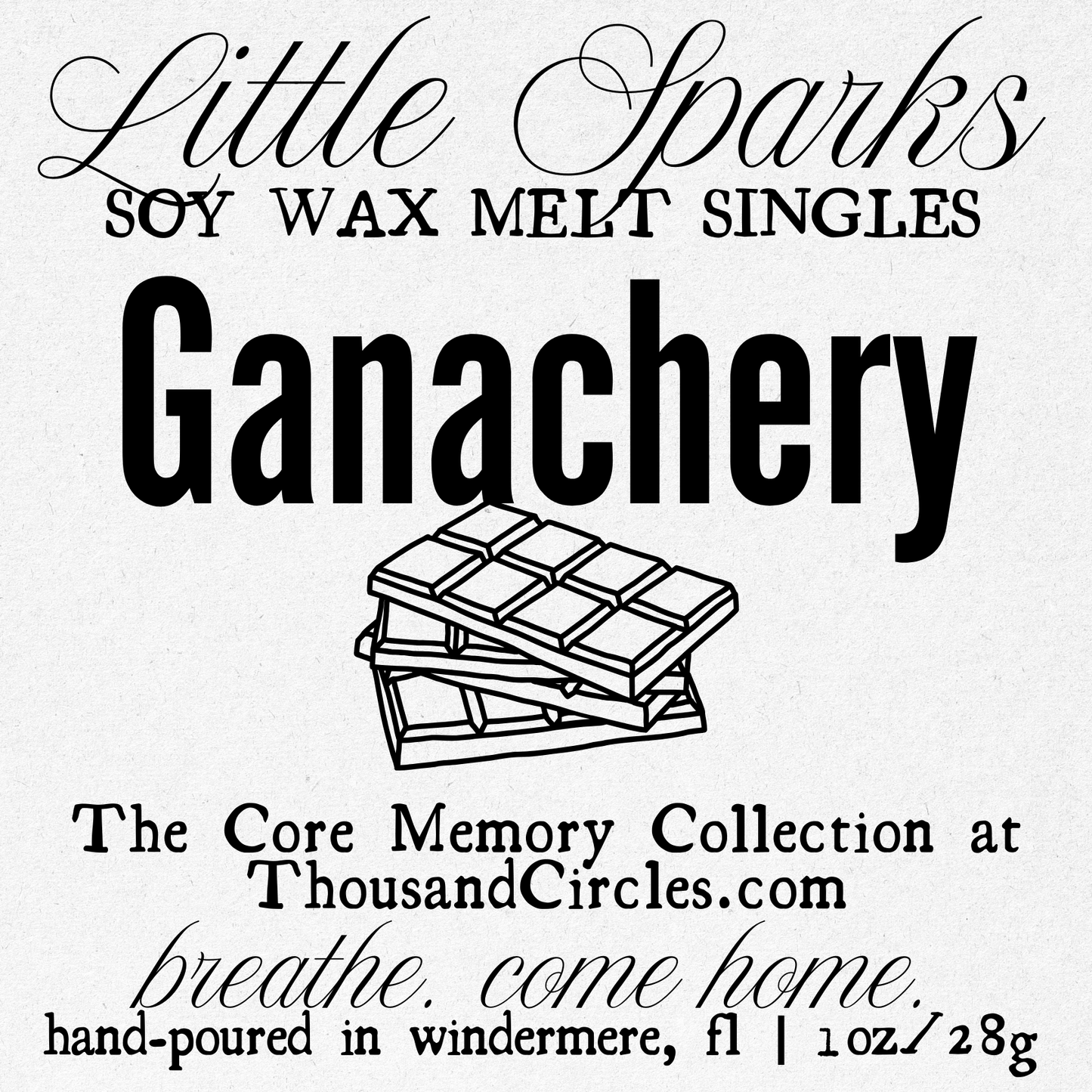 Little Sparks Samples: Single Block Wax Melt Samples (1 oz.)