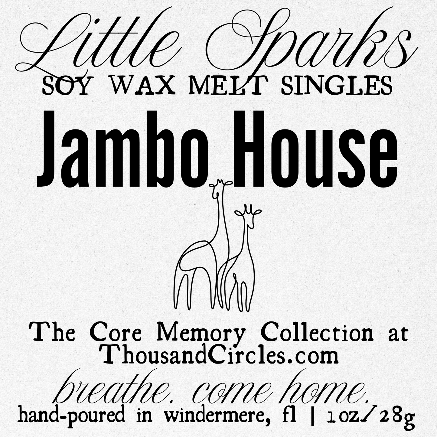 Little Sparks Samples: Single Block Wax Melt Samples (1 oz.)