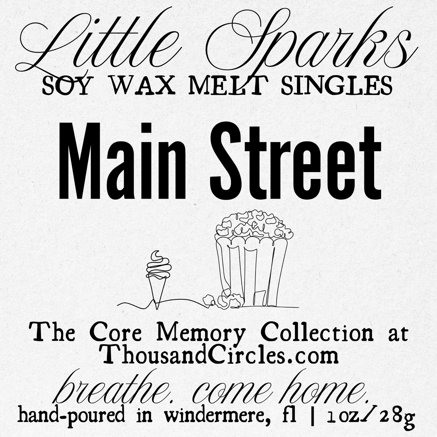 Little Sparks Samples: Single Block Wax Melt Samples (1 oz.)