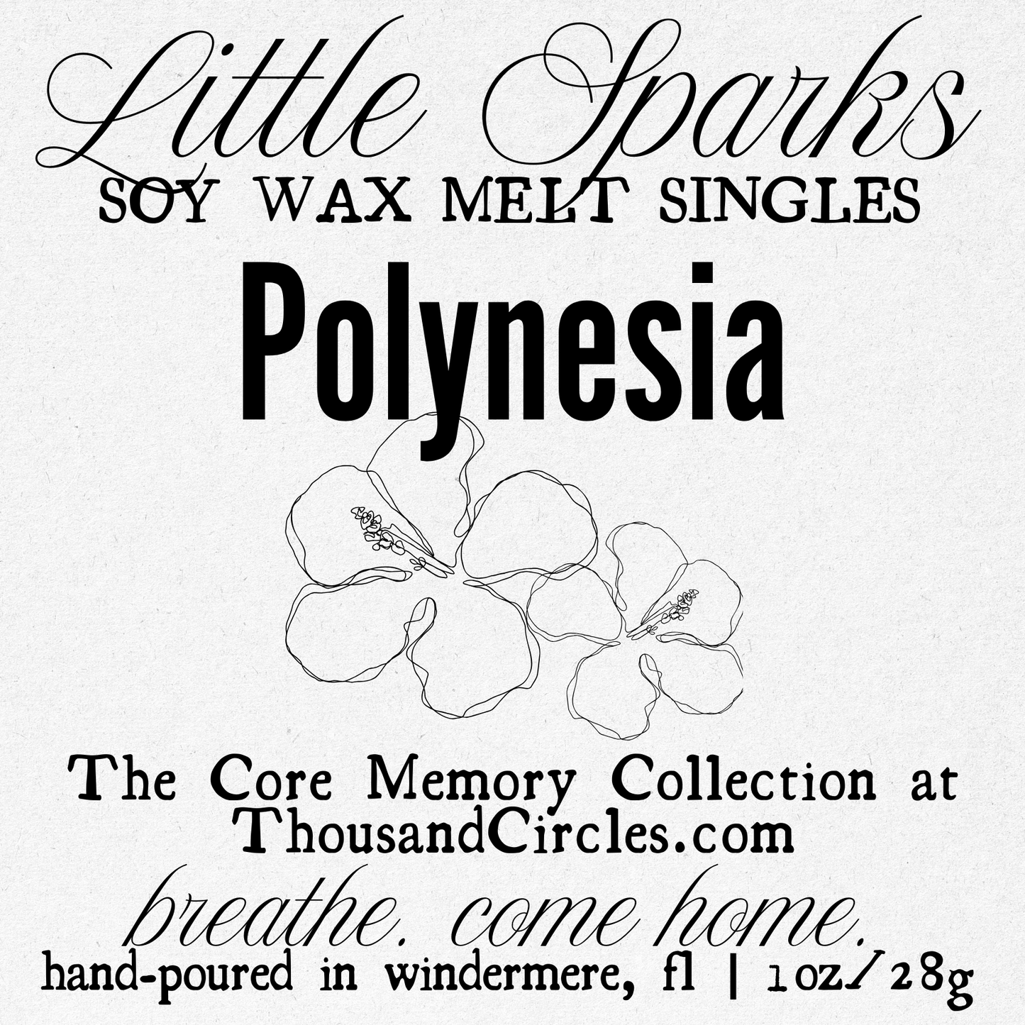 Little Sparks Samples: Single Block Wax Melt Samples (1 oz.)
