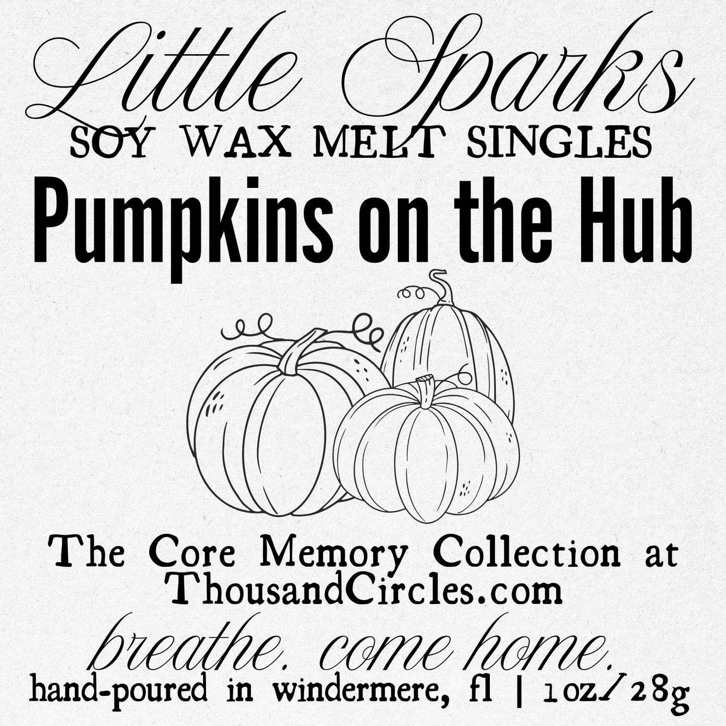 Little Sparks Samples: Single Block Wax Melt Samples (1 oz.)