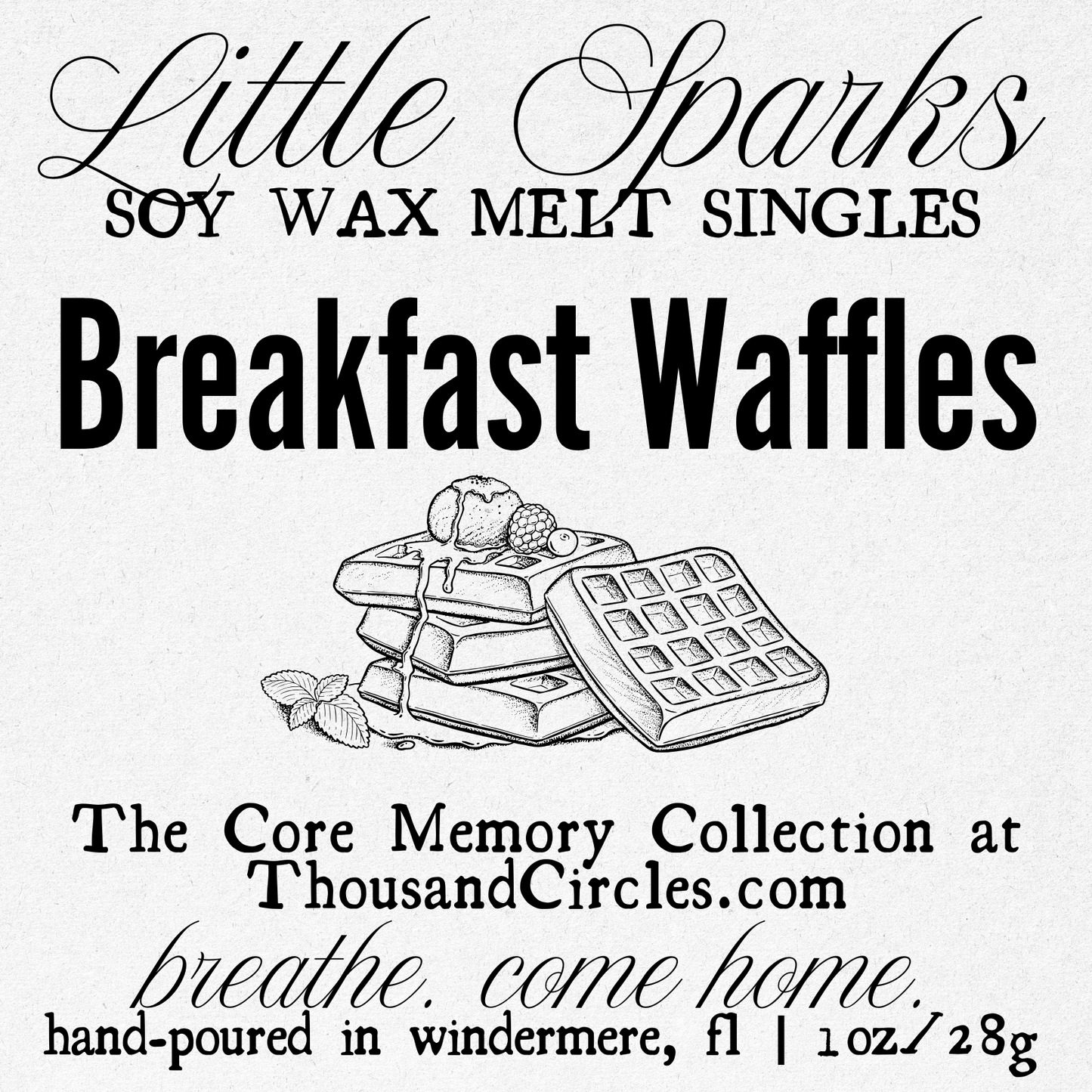 Little Sparks Samples: Single Block Wax Melt Samples (1 oz.)
