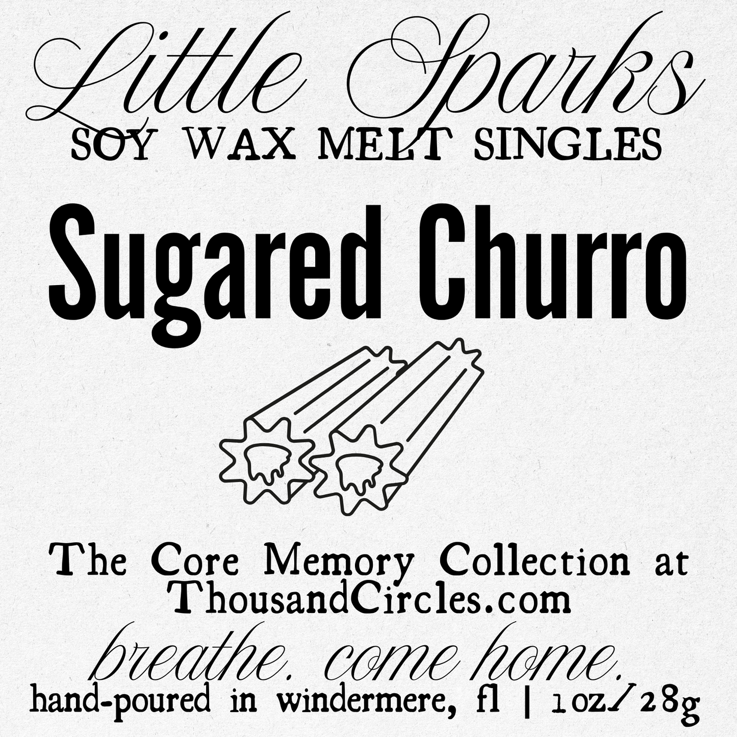 Little Sparks Samples: Single Block Wax Melt Samples (1 oz.)