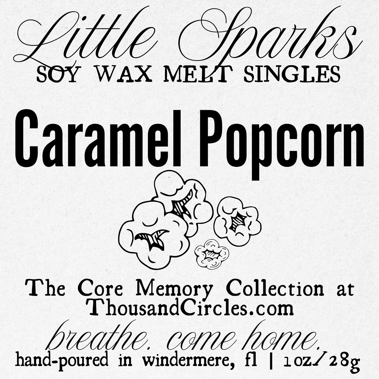 Little Sparks Samples: Single Block Wax Melt Samples (1 oz.)