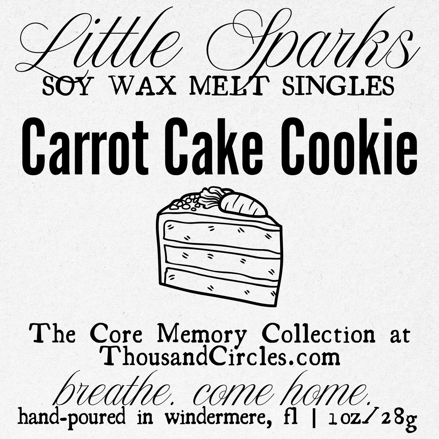 Little Sparks Samples: Single Block Wax Melt Samples (1 oz.)