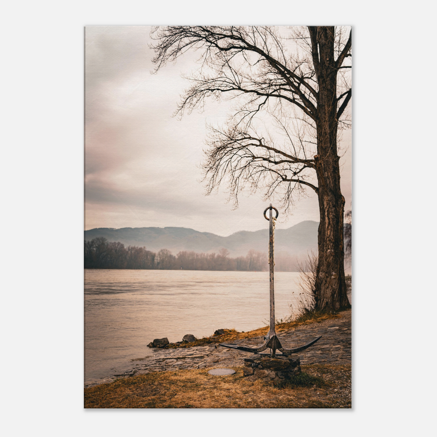 Danube Series - Riverside Anchor (Gallery-Wrapped Canvas or Aluminum Print)