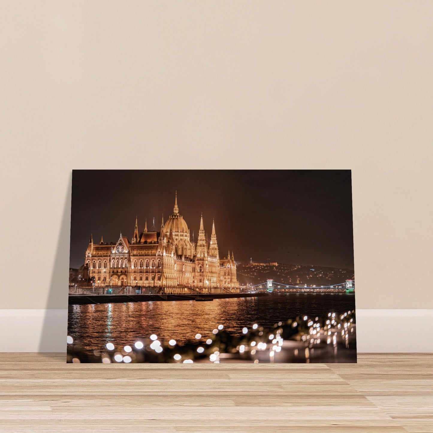 Danube Series - Hungarian Parliament Building (Gallery-Wrapped Canvas or Aluminum Print)